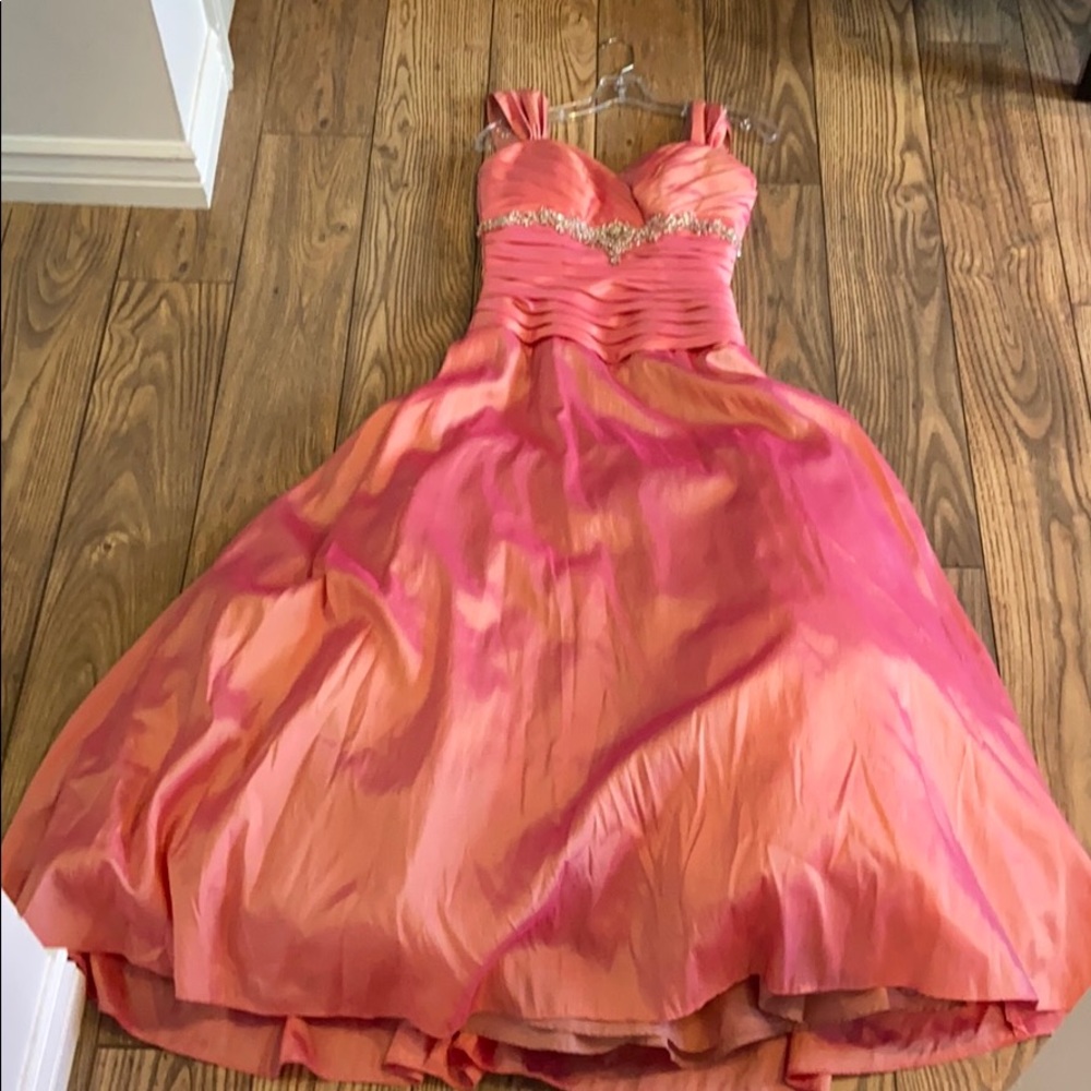 Salmon Prom Dress